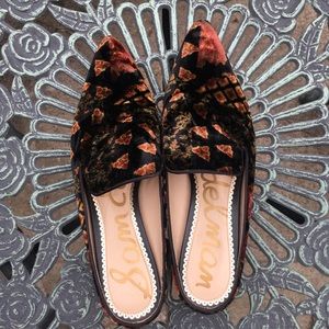 Sam Edelman velvet mules